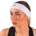 Testeira Poker Atoalhada Velvet Unissex BRANCO/CINZA