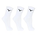 Kit Meia Mizuno Basic Cano Médio Unissex BRANCO