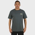 Camiseta Masculina Extra Grande Volcom Clean Sweep Lead Gray CINZA