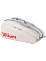 Raqueteira Wilson Tour 9 Raquetes Rio Open 2026 Cream BEGE