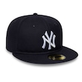Boné Adulto New Era 59Fifty New York Yankees Aba Reta AZUL ESCURO