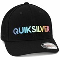 Boné Adulto Quiksilver Gradient Type Antique Aba Curva PRETO