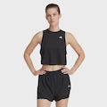 Camiseta Regata Feminina adidas Boxy Treino Train Essentials PRETO