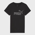 Camiseta Puma Essentials Graphic Animal Feminina PRETO