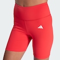 Opção de cor VERMELHO/BRANCO de Bermuda Legging de Poliamida adidas Optime Feminina