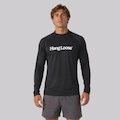 Camiseta  Manga Longa Hang Loose Typo Tratamento UV Masculina PRETO