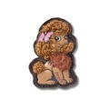 Jibbitz™ Crocs Poodle Vintage Único - Unissex BRANCO