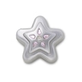 Jibbitz™ Crocs Medalhão Estrela de Prata Único - Unissex BRANCO