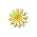 Jibbitz™ Crocs Margarida Amarela Fofinha Único - Unissex BRANCO