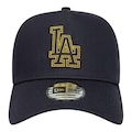Boné Adulto New Era Metallic Outline Eframe Los Angeles Dodgers Aba Curva AZUL ESCURO