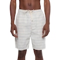 Bermuda Passeio HD Linen Strip Masculina BEGE