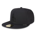 Boné Adulto New Era 59FIFTY Los Angeles Dodgers MLB Aba Reta PRETO