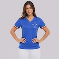 Camisa do Cruzeiro Retrô Palestra Feminina AZUL