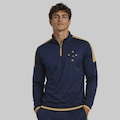 Blusão de Moletom do Cruzeiro Gold Masculino AZUL ESCURO