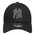 Boné Adulto New Era Metallic Outline 940 New York Yankees Aba Curva CINZA ESCURO