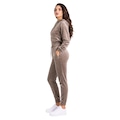 Conjunto Jaqueta Best Fit + Calça Active Comfort Plush Feminina MARROM