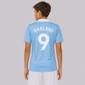 Camisa Manchester City The Blues 9 Haaland Infantil AZUL