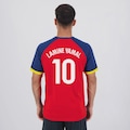Camisa do Barcelona Culés 10 Lamine Yamal Masculina VERMELHO