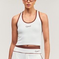 Camiseta Regata Feminina Colcci Slim Malha Sport PR27 OFF WHITE