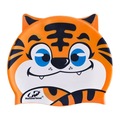 Touca de Natação Hammerhead Silicone Animal Kids Tigre Infantil LARANJA