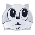 Touca de Natação Hammerhead Silicone Animal Kids Cachorrinho Infantil PRATA