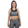 Top Academia Selene Com Recorte e Bojo - Feminino CINZA
