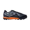 Chuteira Society Umbro Pro 5 Bump Club - Adulta PRETO/LARANJA