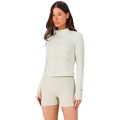 Jaqueta Alto Giro Ajustada Com Bolso Feminina VERDE