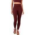 Calça Legging Alto Giro Friso Contrastante Feminino MARROM