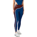 Calça Legging Alto Giro Recorte Assimétrico Feminino AZUL ESCURO