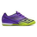 Chuteira de Futsal Umbro Masculina Velocita Decimo Club ROXO/VERDE