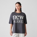 Camiseta New Balance Reimagined Oversized Feminina PRETO