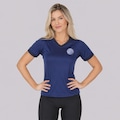 Camisa do Cruzeiro Baby Look Dry Feminina AZUL ESCURO