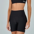 Bermuda Alto Giro Eterna Shine Feminina PRETO
