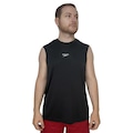 Camiseta Regata Speedo Machão Interlock Masculina PRETO