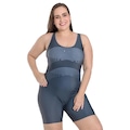 Maiô Macaquinho Trinys 3624 Estampado Plus Size Feminino PRETO