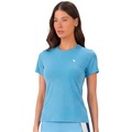Camiseta Alto Giro Alongada Feminina AZUL