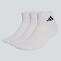 Kit 3 Pares de Meia adidas Cano Curto BRANCO