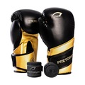 Luva de Boxe Pretorian Elite PU Profissional Unissex PRETO/AMARELO