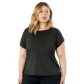Camiseta Selene Básica Dry Fit Plus Size Feminina PRETO