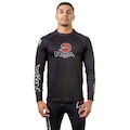 Camisa Naja Rash Guard Snake Manga Longa Masculina PRETO