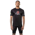 Camisa Naja Rash Guard Snake Manga Curta Masculina PRETO