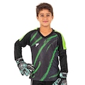 Camisa de Goleiro Orbit Infantil Manga Longa Poker PRETO