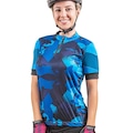 Camisa Ciclismo Poker Dash Feminina AZUL ESC/AZUL