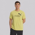Camiseta Puma Ess 2 Color Logo Masculina VERDE