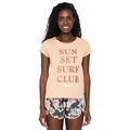 Camiseta Rip Curl Sunset Surf Peach Feminina LARANJA