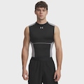 Camiseta Regata de Treino Under Armour HeatGear Elite - Masculina PRETO