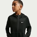 Jaqueta com Capuz Nike Therma-FIT Fleece Infantil PRETO/BRANCO
