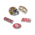 Jibbitz™ Crocs NFL San Francisco 49ERS Pack com 5 Peças BRANCO