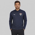 Blusão do Fluminense Puma Treino 1/4 Zip Top 2026 Masculino AZUL ESCURO